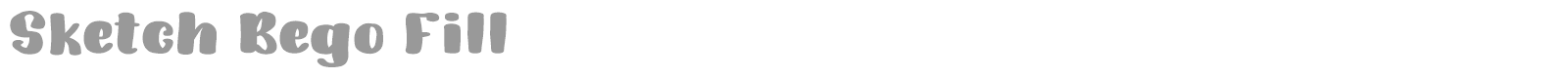 Sketch Bego font preview